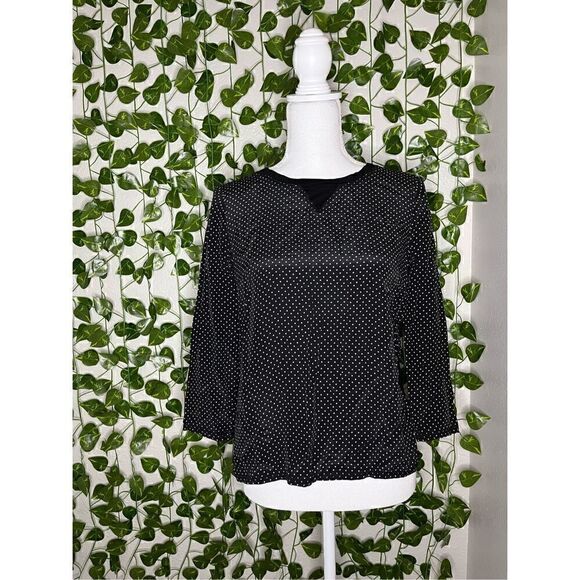 Black Heart Silk Madewell Blouse - Picture 1 of 7